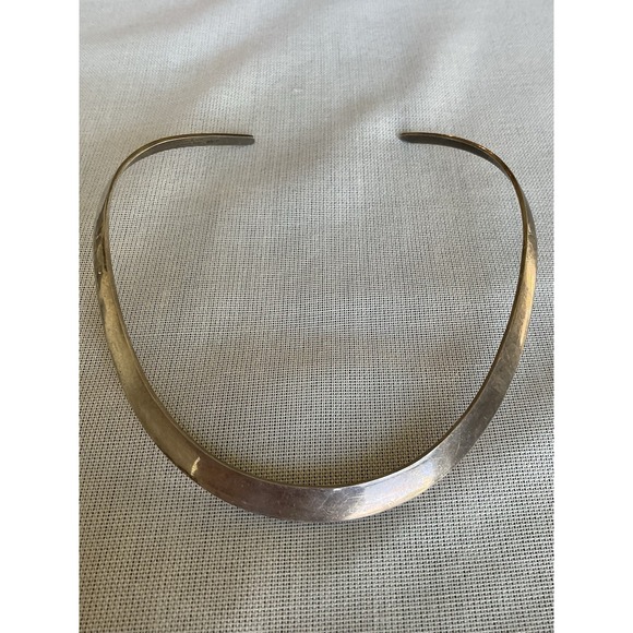 Vintage Signed Charles Albert 925 Sterling Silver Collar Necklace - Picture 1 of 5